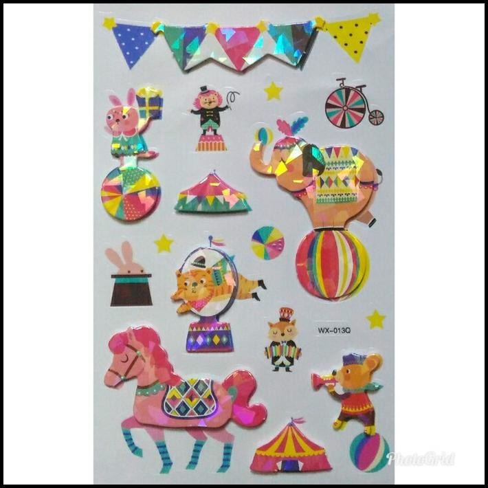 

HOT DEAL STICKER STIKER ANAK TIMBUL ART CIRCUS !!