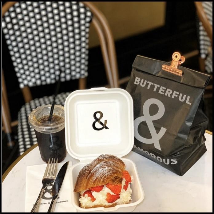 

TERMURAH FASHION PAPER BAG KANTONG GOODIE BAG JUMBO BUTTERFUL CREAMOROUS