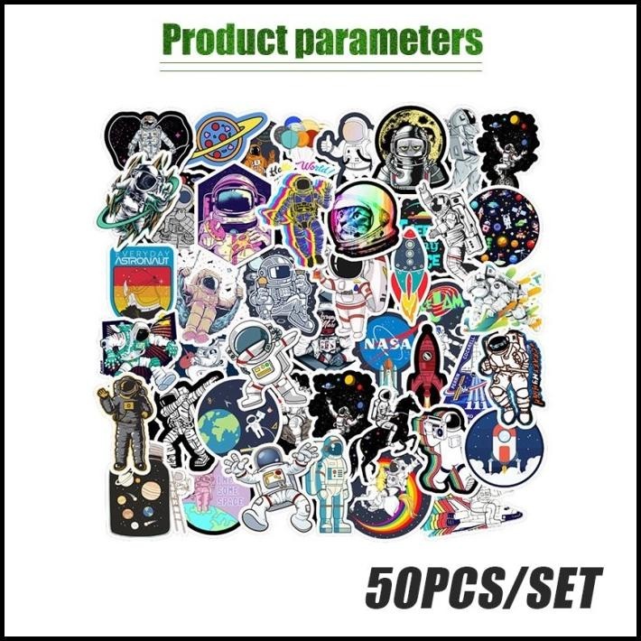 

TERBARU 50PCS STIKER MOTIF KARTUN ASTRONOT BAHAN VINYL ANTI AIR UTK LAPTOP DLL !!!