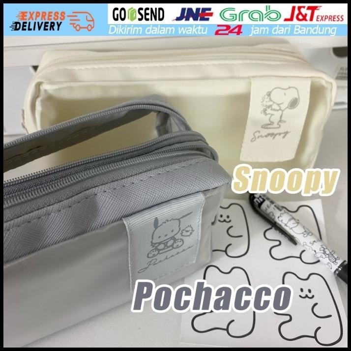 

GRATIS ONGKIR SNOOPY CUTE LARGE CAPACITY PENCIL CASE/PENSIL POUCH/MAKE !!!!!!!