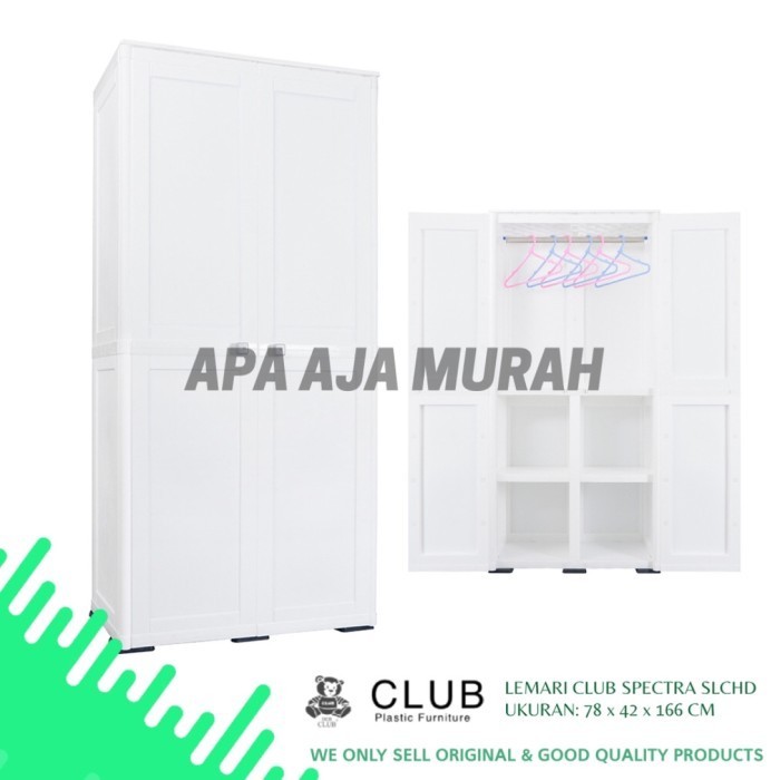 Lemari Pakaian Plastik Gantung Jumbo Club Spectra Large Slchd