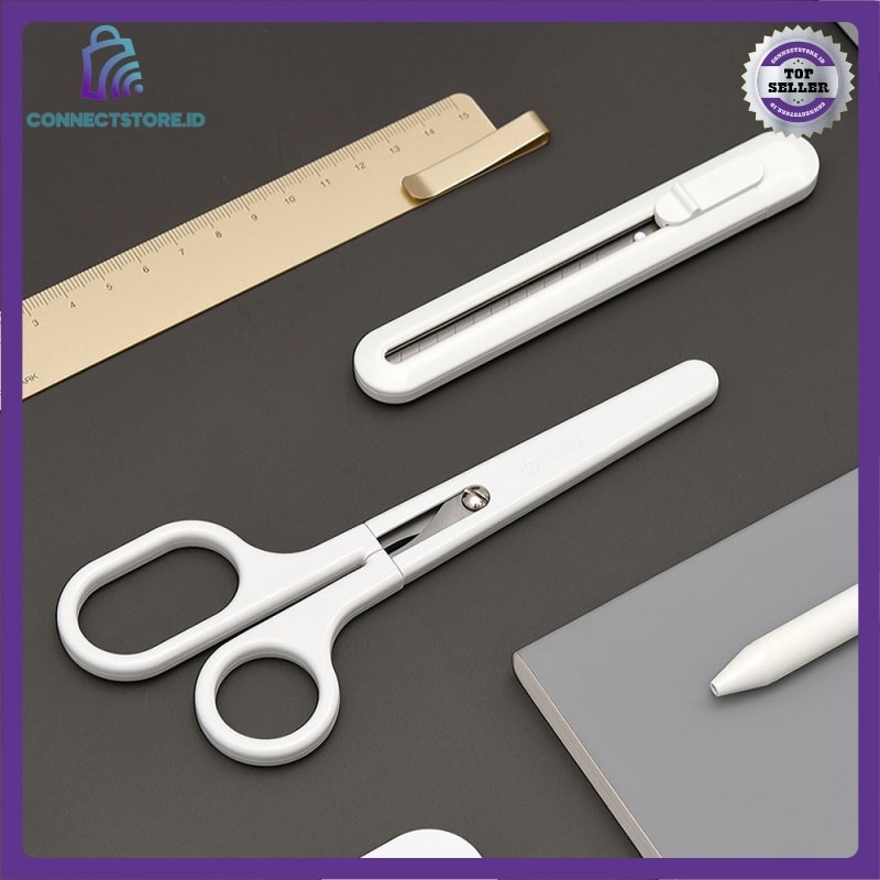 

Set Cutter Dan Gunting Office Stationery Sus420J2 K1416 White