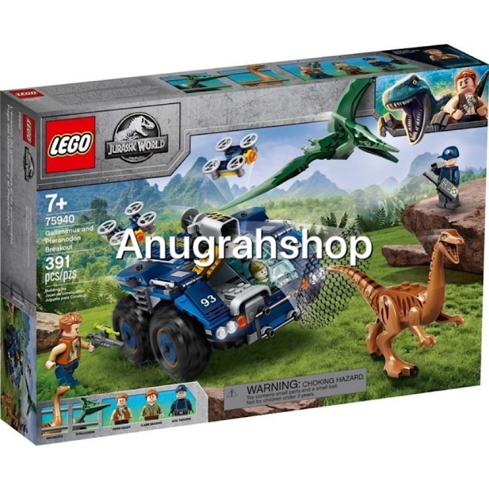 LEGO 75940 JURASSIC WORLD Gallimimus and Pteranodon Breakout - Blocktopia