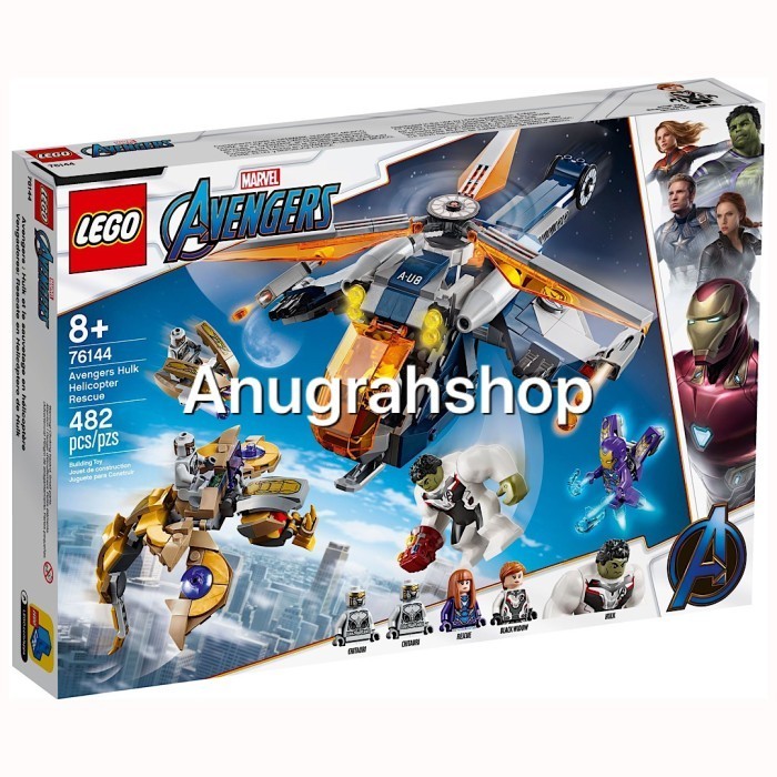 LEGO 76144 SUPER HEROES Avengers Hulk Helicopter Rescue - Blocktopia
