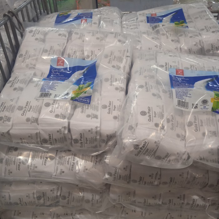 

Gula Kristal Putih Hotel Cafe Sachet/Gula Pasir 8 Gram 500 Pcs - Adelineez
