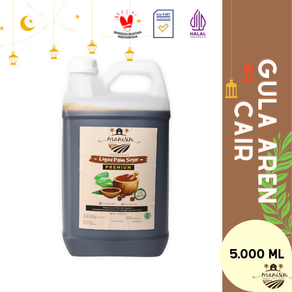 

Gula Aren Cair Premium Manisin 5000 Ml - Organic Palm Sugar - Adelineez