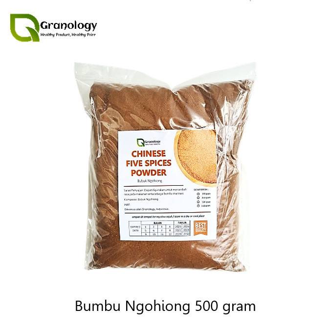 

Terlaris Bumbu Ngohiong / Ngohiang / Chinese Five Spice (500 gram) by Granology SALE