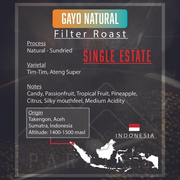 

Gayo Natural Single Estate Arabica 200G Biji Kopi Coffee Beans