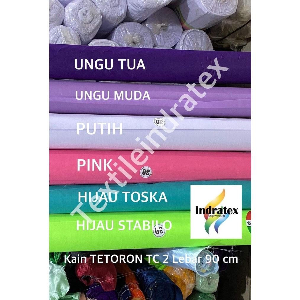 DCF ( per 1 roll ) kain TETORON TC 2 Lebar 90 CM bahan craft spanduk sablon printing umbul umbul kan