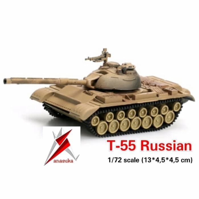 TANK T-55 RUSIA MODEL KIT MINIATUR RAKIT PANSER PUZZLE DAN ANEKA TANK
