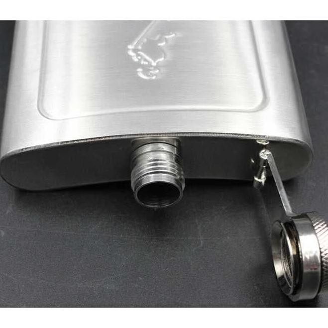 JW Botol Minum Unik Wine Bir Alkohol Hip Flask Stainless Steel