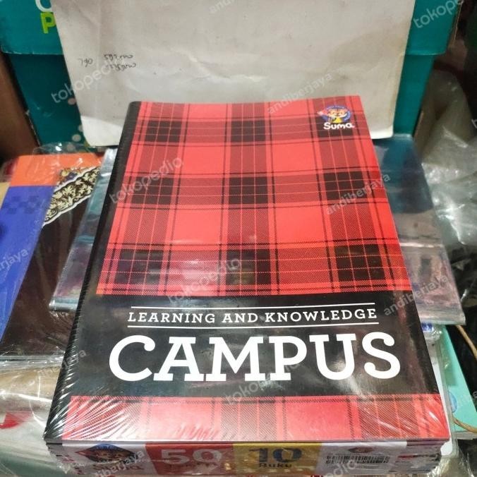 

buku tulis campus suma 50 lembar / pack isi 10 buku TMS
