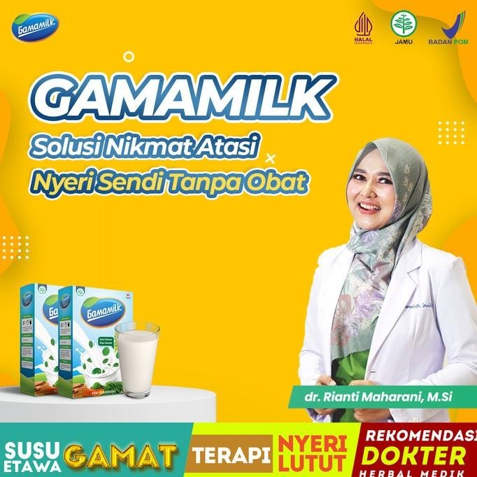 

SUSU KESEHATAN GAMAMILK - Susu Kambing Etawa Asli - Tulang dan Sendi KS88