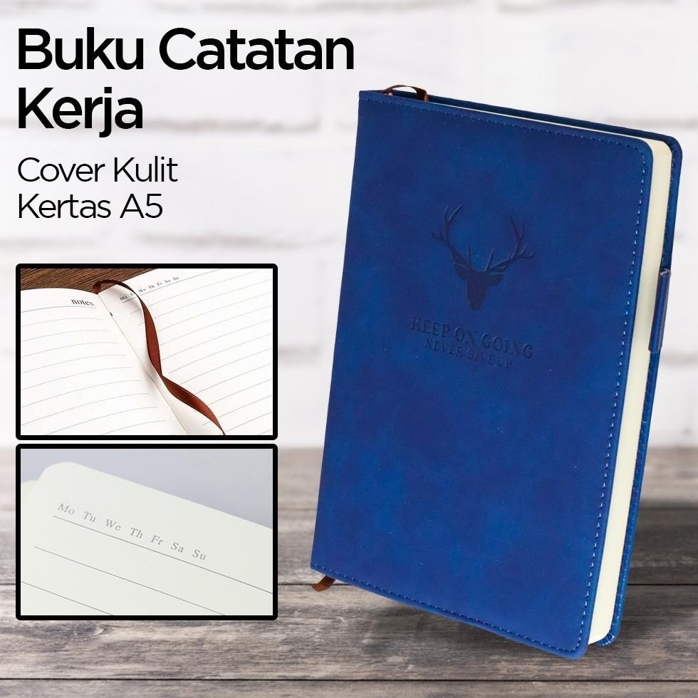 

BUKU CATATAN KERJA NOTEBOOKS COVER KULIT BISA COD