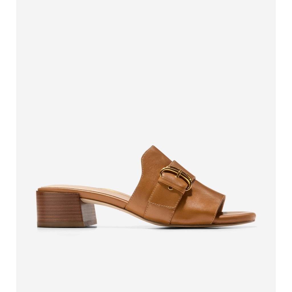 Cole Haan Women Crosby Slide Sandal - Sepatu Wanita (Coklat)