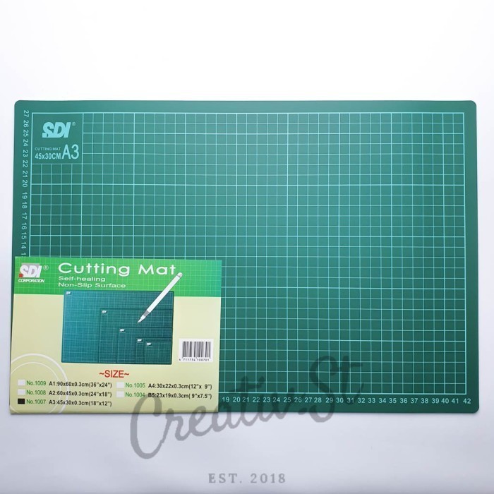 

Terlaris SDI Cutting Mat A3 + PEN CUTTER / PRECISION CUTTER SALE