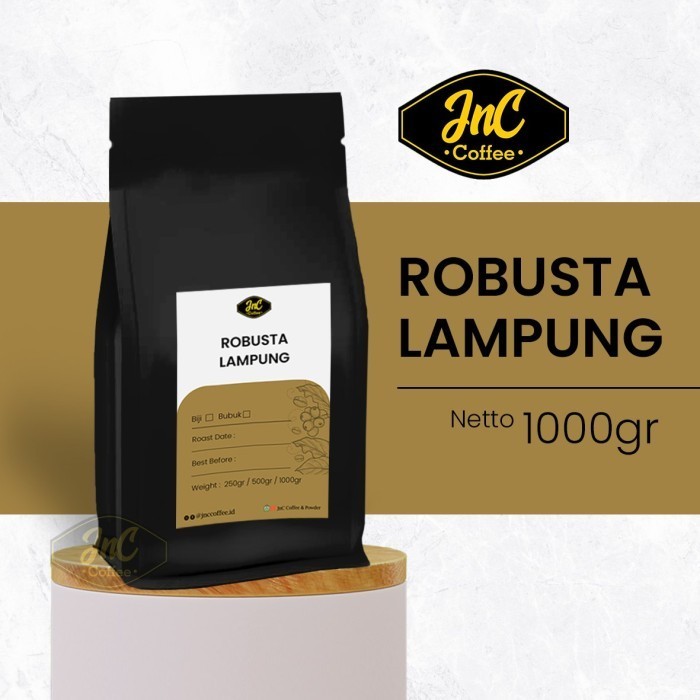 

Ready Biji Kopi Bubuk Robusta Lampung JnC Coffee 1 Kg 1kg