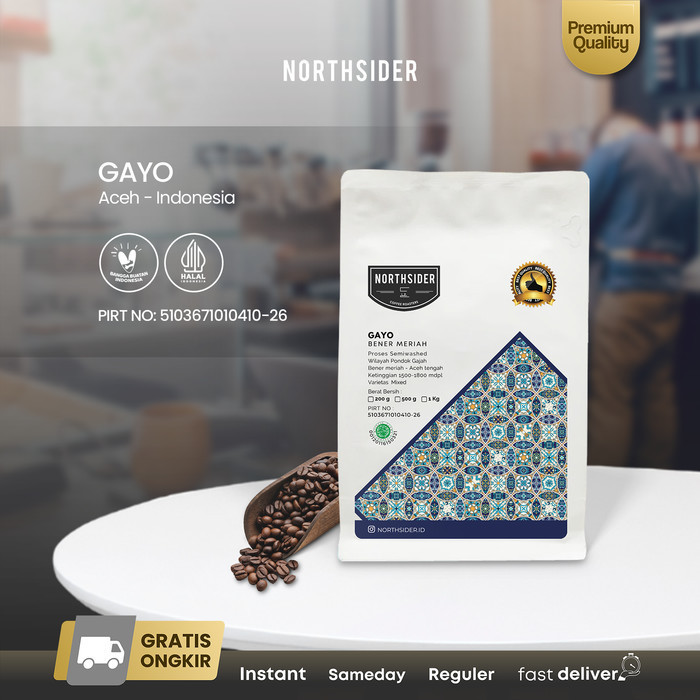 

Ready Northsider Kopi arabika Gayo semiwashed coffee 200g