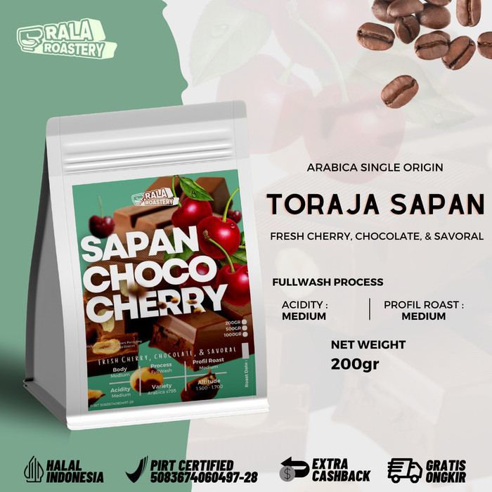 

Ready Kopi Arabika TORAJA SAPAN Biji Kopi single Origin Arabica 200gr