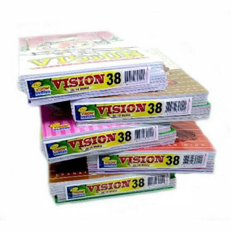 

10PCS BUKU TULIS VISION ISI 38 SIAP KIRIM