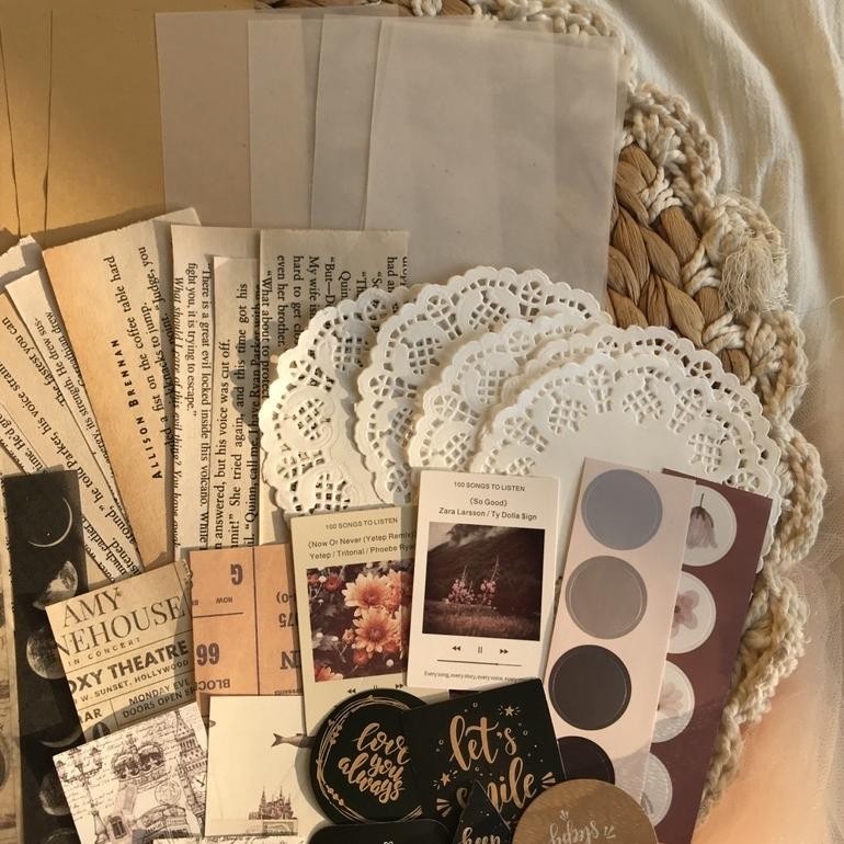 

READY STOCK (TERMURAH) JOURNAL KIT VINTAGE JURNAL KIT JOURNAL BUJO PENPAL DEKORASI DIARY NOTEBOOK SCRAPBOOK DIY BULLET JOURNAL LUCU AESTHETIC TERMURAH BANGET