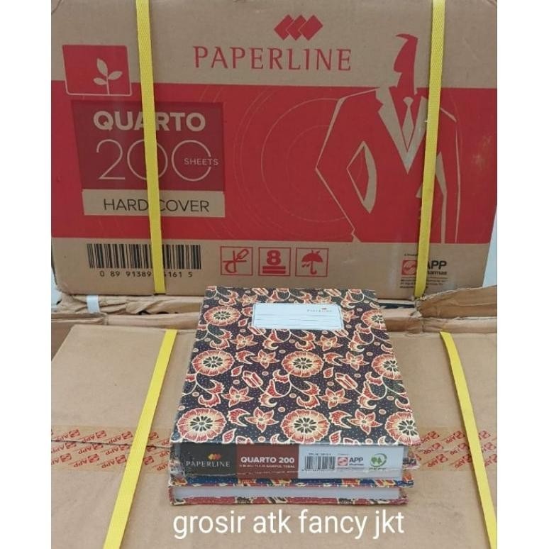 

200 Q BUKU HARD COVER QUARTO KWARTO PAPERLINE 200 LEMBAR PPL ( 21 X 16 CM ) HARDCOVER ORIGINAL PRODUK