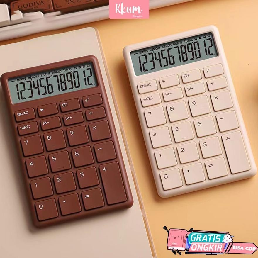 

uk-68 Kalkulator 12 digits aesthetic/ Calculator simple electronic Original