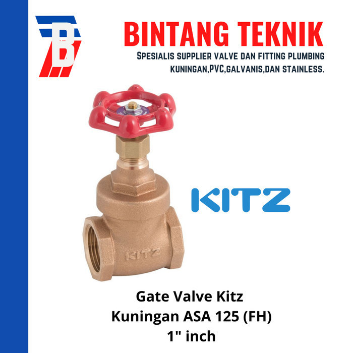 GATE VALVE KITZ KUNINGAN 1" INCH
