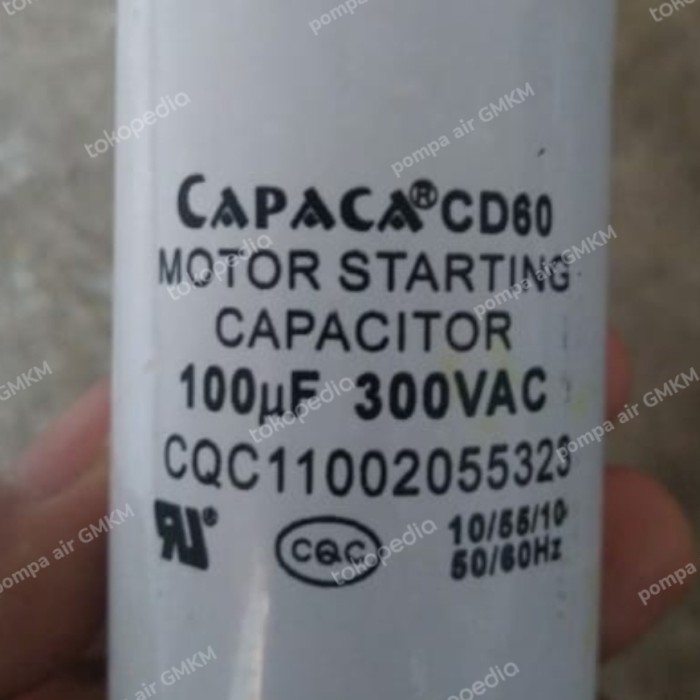 KAPASITOR POMPA CNP ORIGINAL 100MF / KAPASITOR STARTING 100 MF CNP