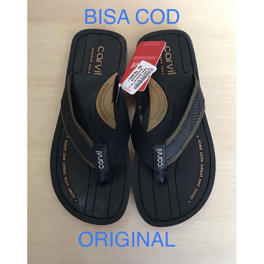 Cabre Sendal Jepit Cowok Carvil Original Sandal Japit Pria Carvil Emw