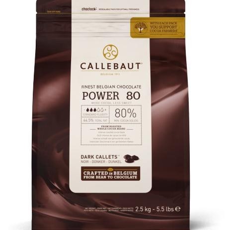 Callebaut Dark Chocolate POWER 80 2.5 kg
