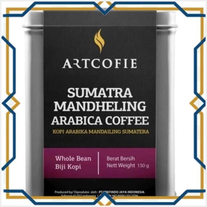 

[GDS] ARTCOFIE SUMATRA MANDHELING ARABICA COFFEE WHOLE BEAN TIN BOX 150 GR