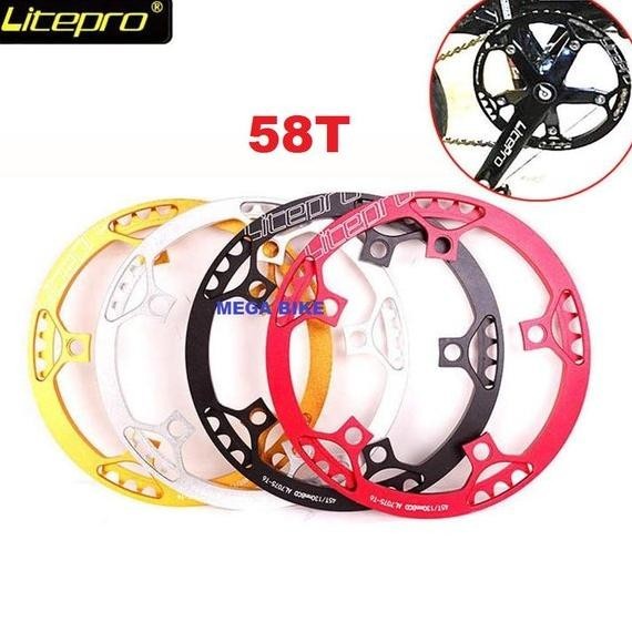 Premium Chainring Litepro 58T Bcd 130Mm 130 Bcd 58 T Crank Sepeda Lipat Seli