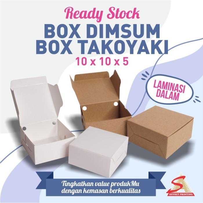 Terbaru Box Takoyaki/Dus Takoyaki/Box Dimsum/Dus Dimsum/Snack Box