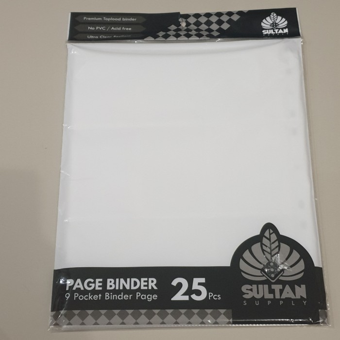 

Sultan Supply 9 Poet Binder Page 25 Pcs