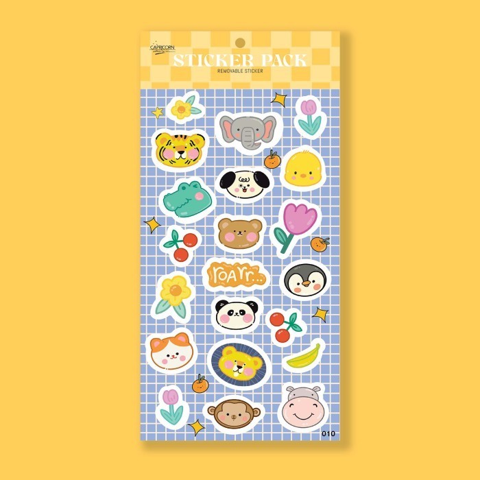 

Capricorn Design Sticker Pack Label Motif Animal STR 010