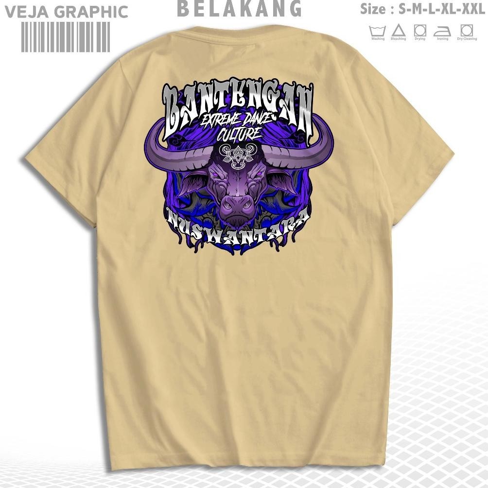 Vejagraphic Kaos Bantengan Nuswantara Extreme Dance Indonesia | T-Shirt Indonesia Culture Pria Dan W