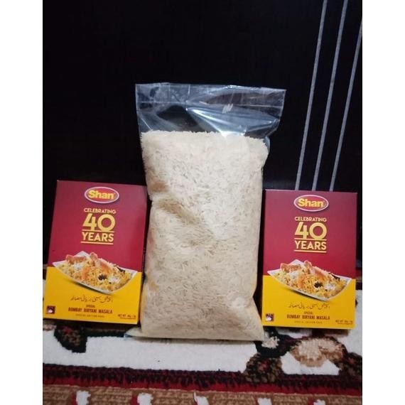 

As23 Promo ! Paket Beras basmati 1 kg 1 kotak bumbu(khas nasi beryani) Premium