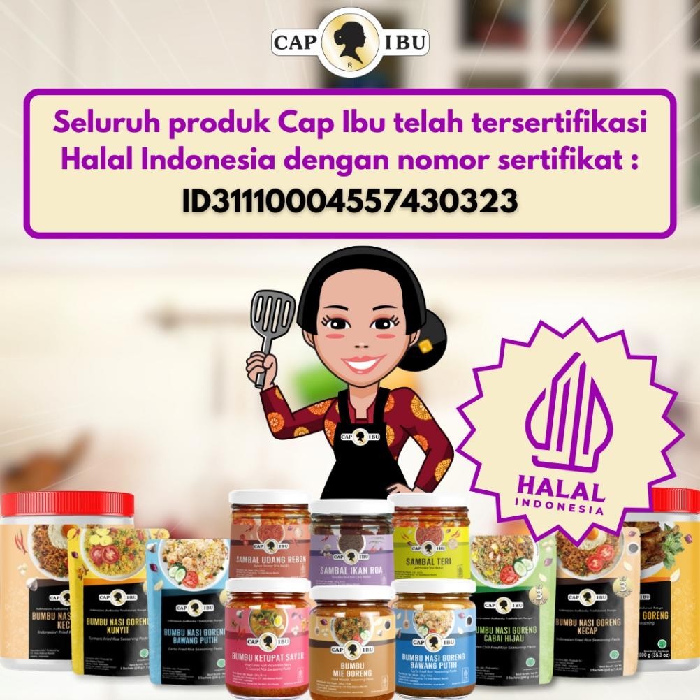 

io-98 CAP IBU Bumbu Nasi Goreng Bawang Putih Original