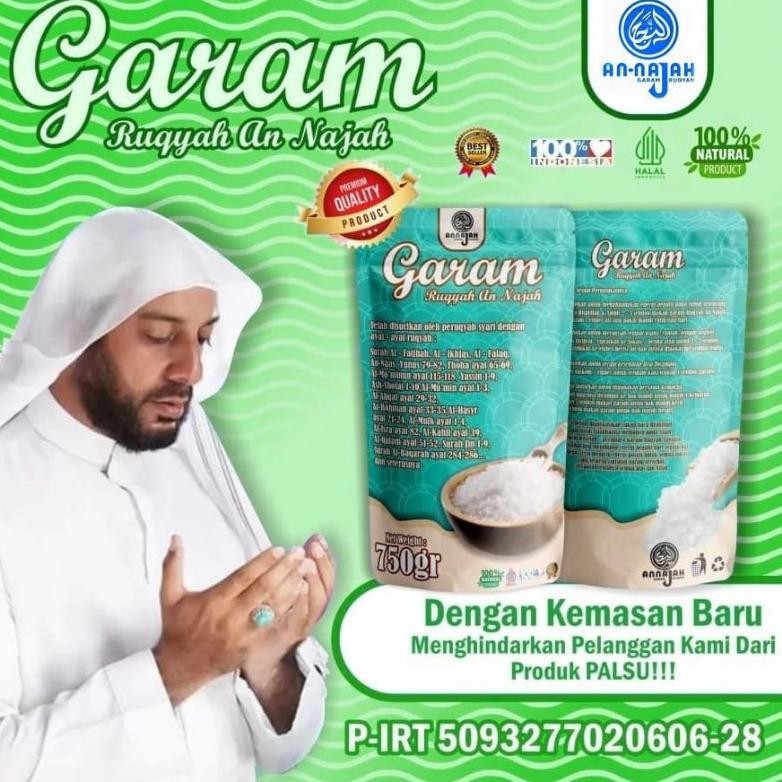 

th-23 Garam ruqyah annajah Original untuk tolak balak, pelarisanan, perlindungan,keberuntungan dan Sulit Jodoh Ampun Hemat