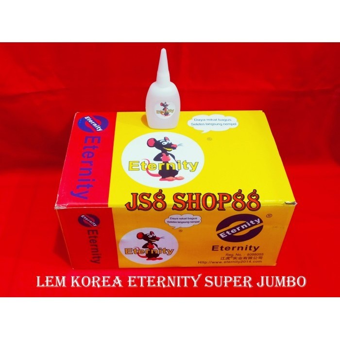 

Lem korea Eternity Super Jumbo 5 Pcs isi 50 gr Eternity gambar tikus K01