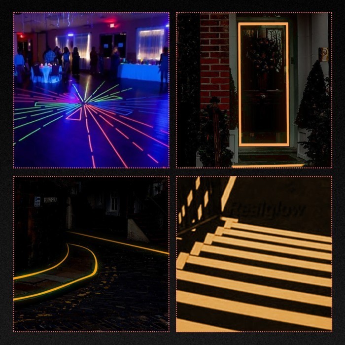 

Glow In The Dark Tape 50mm x 5m Meter Isolasi Lakban Sticker Fosfor HY6 K01