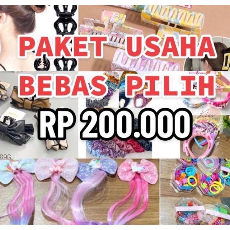 PAKET USAHA AKSESORIS RaMBUT WANITA dan ATK LUCU