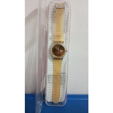 Jam Tangan Swatch SUOK704 Gold Original Bekas