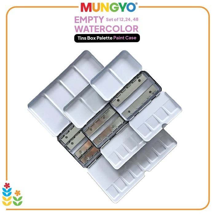 

Mungyo Empty Watercolor Tin Metal Palette Paint Case K01