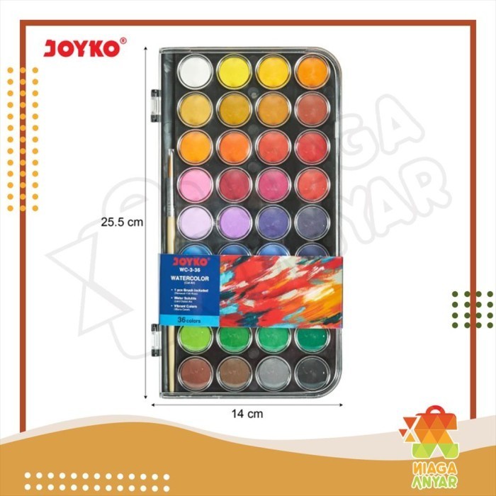 

NA JOYKO Watercolor WC-3 / Cat Air Padat 36Block / Solid Watercolor K01