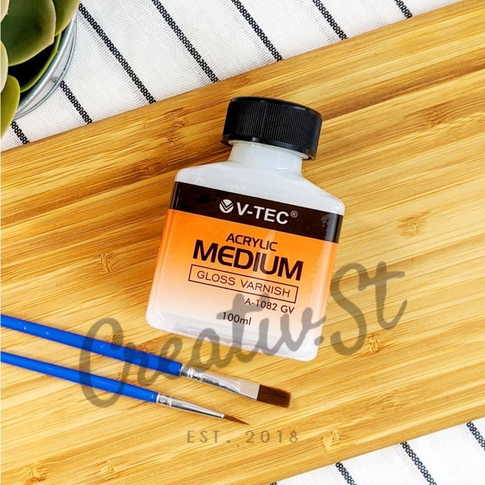 

V-Tec Acrylic Medium Varnish 100 ml Matt Glossy Vernis Finisher K01