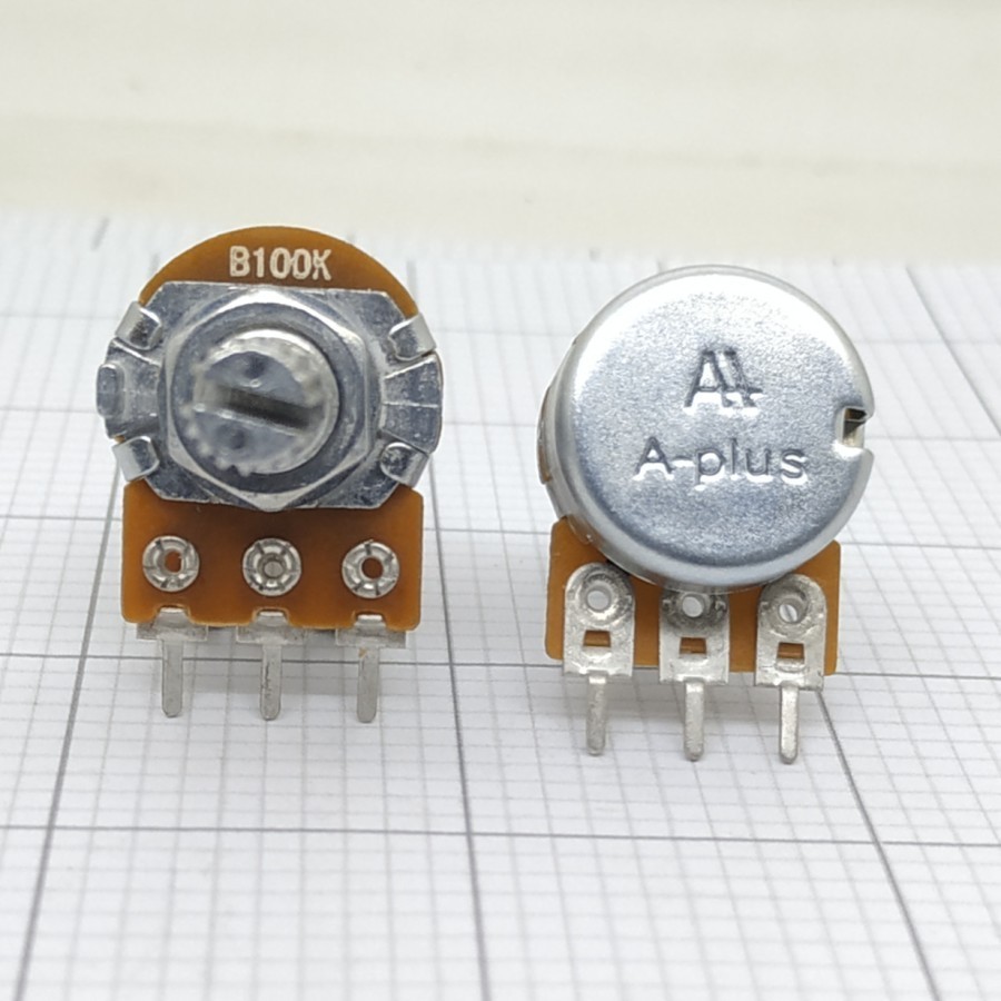 Potensio B100k / B-100K / B 100K Mono Alpha A-plus 3 PIN