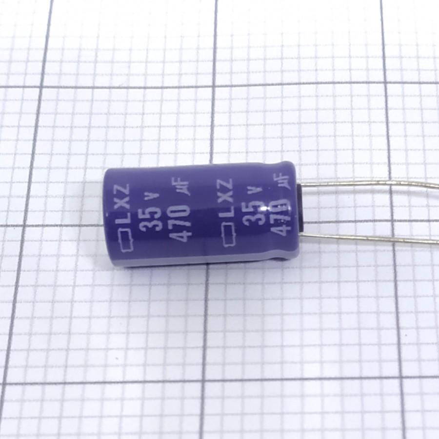 Elco 470uf 35v / Kapasitor Elco 470uf 35v / Elco 470 - 35V LXZ