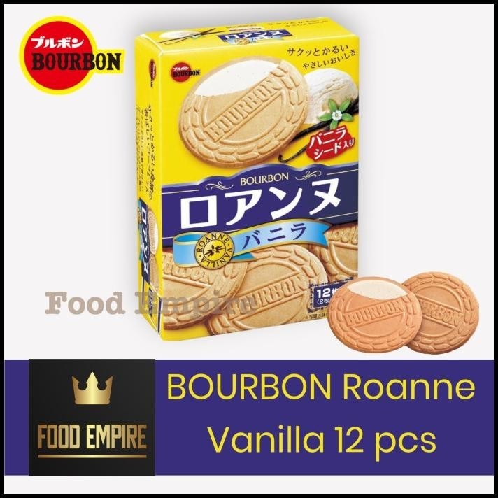 

Bourbon Roanne Vanilla Wafer 85 Gr | Biscuit Isi Cream Vanila